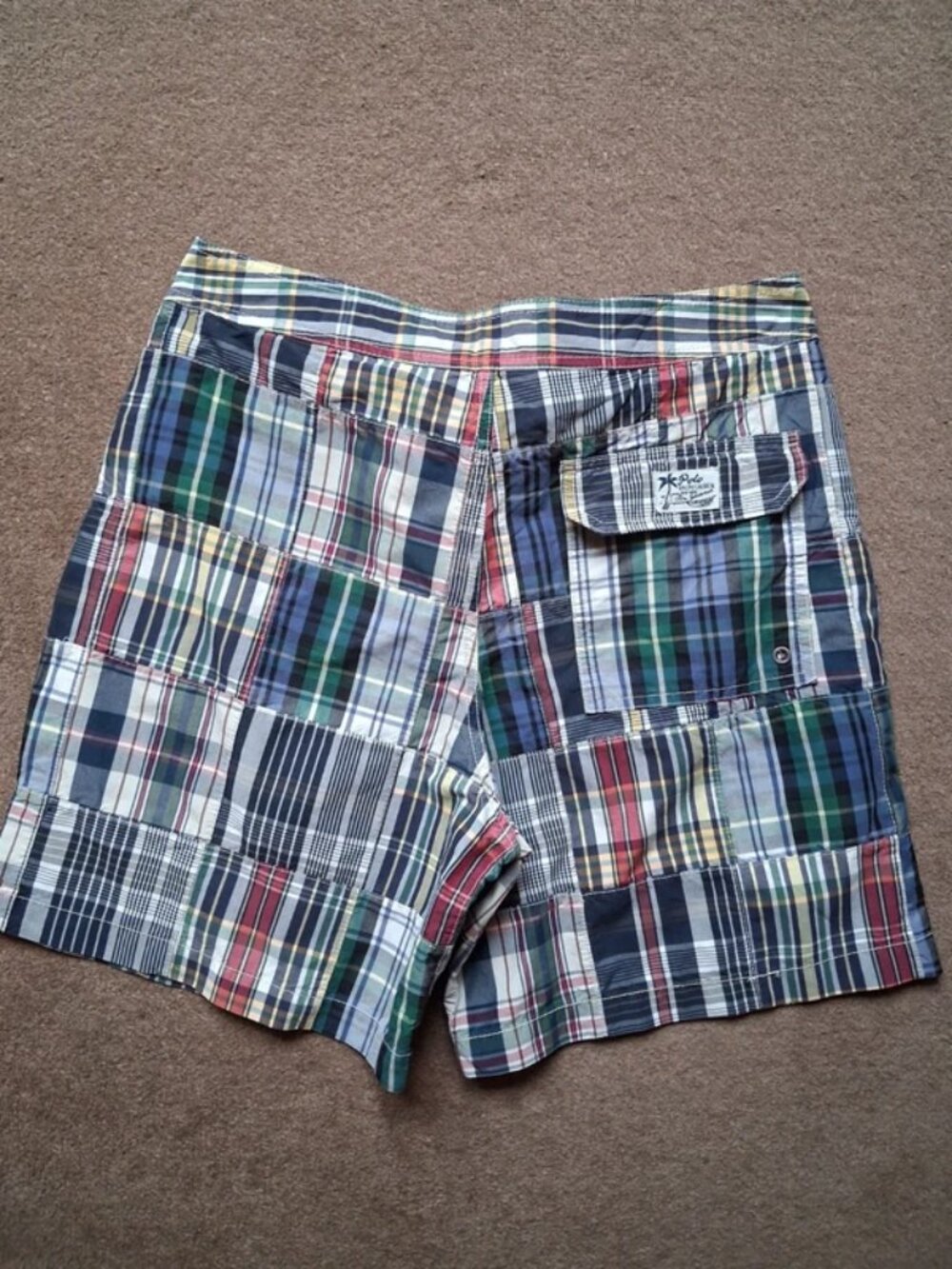 Polo Ralph Lauren Patchwork Madras Drawstring Shorts - Picture 5 of 5